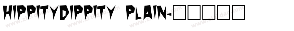 HippityDippity Plain字体转换